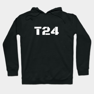 T24 Black Ops - White Text Hoodie